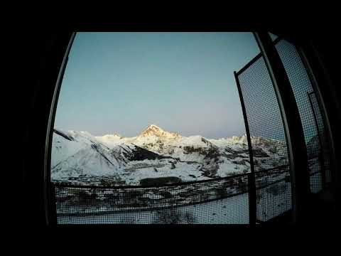 Kazbegi time lapse/ მყინვარ წვერი განთიადი